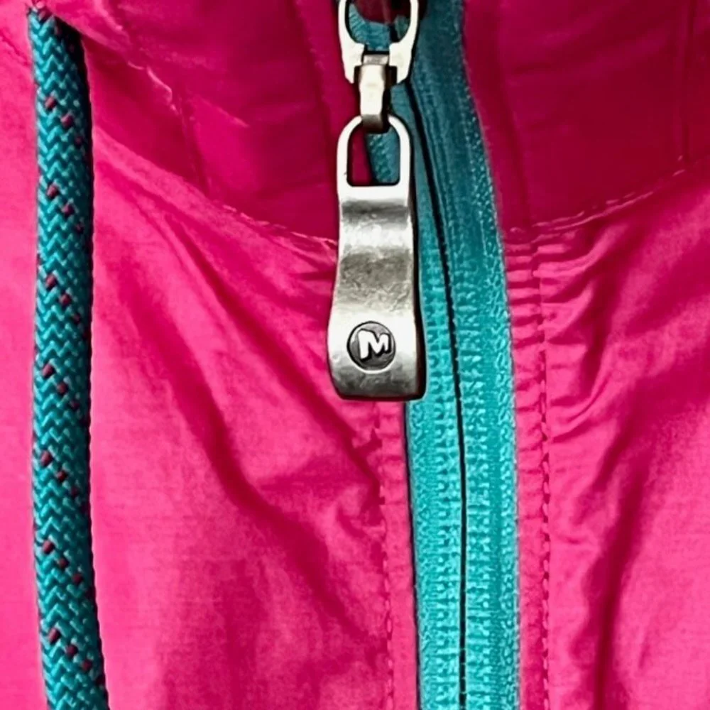 Merrell Avalon Wind Rush Half Zip Jacket Vintage Pink/Teal S